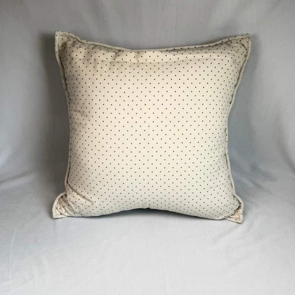 Geometric Quiled Throw Pillow Diamond Polka Dot 20x20